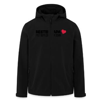 Bester Papa - Sohn - Recycelte Männer Softshell-Jacke von Stanley/Stella - Schwarz - Vorne - AI Model Male 185 light (185cm)