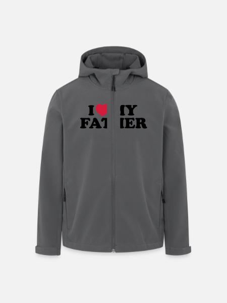 I love my father - Men’s Recycled Softshell Jacket by Stanley/Stella - black