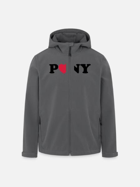 Pony heart - Men’s Recycled Softshell Jacket by Stanley/Stella - black