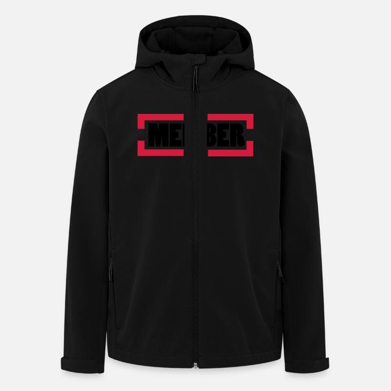 member - Recycelte Männer Softshell-Jacke von Stanley/Stella - Schwarz