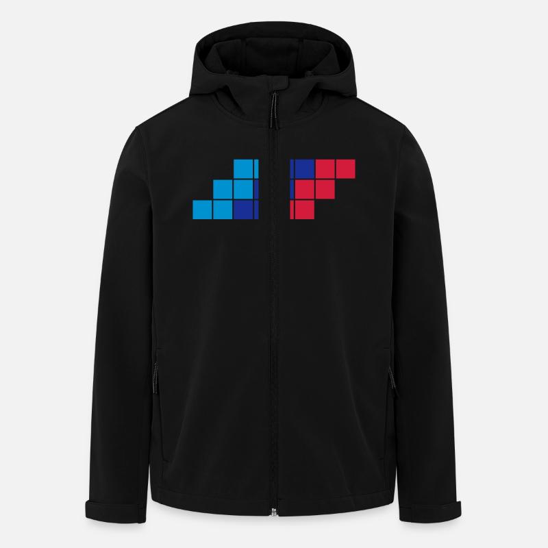 Motorsport - Recycelte Männer Softshell-Jacke von Stanley/Stella - Schwarz