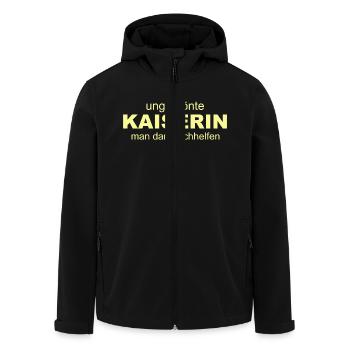 Kaiserin - Recycelte Männer Softshell-Jacke von Stanley/Stella - Schwarz - Vorne - AI Model Male 185 light (185cm)