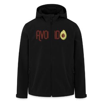 Trendy Yummy Avocado Grunge Style Text - Recycelte Männer Softshell-Jacke von Stanley/Stella - Schwarz - Vorne - AI Model Male 185 light (185cm)
