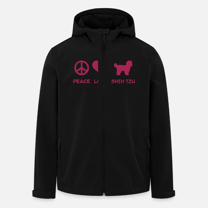 Shih Tzu - Men’s Recycled Softshell Jacket by Stanley/Stella - black