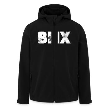 BMX - Recycelte Männer Softshell-Jacke von Stanley/Stella - Schwarz - Vorne - AI Model Male 185 light (185cm)