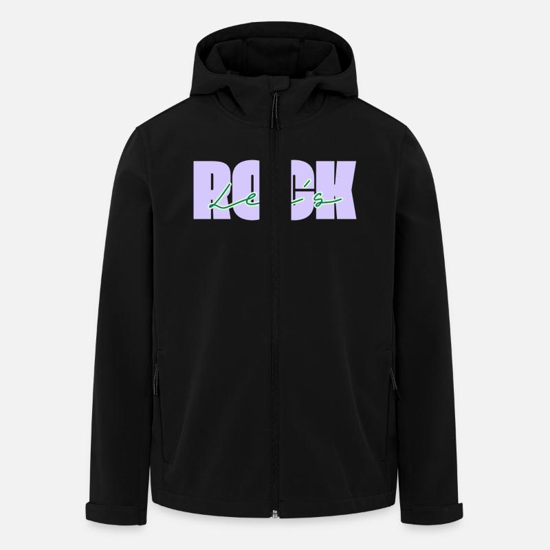 Faisons du rock - Veste softshell homme en polyester recyclé Stanley/Stella - noir