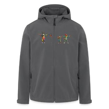 Stadtmusikanten "Team" - Recycelte Männer Softshell-Jacke von Stanley/Stella - Schwarz - Vorne - AI Model Male 185 light (185cm)