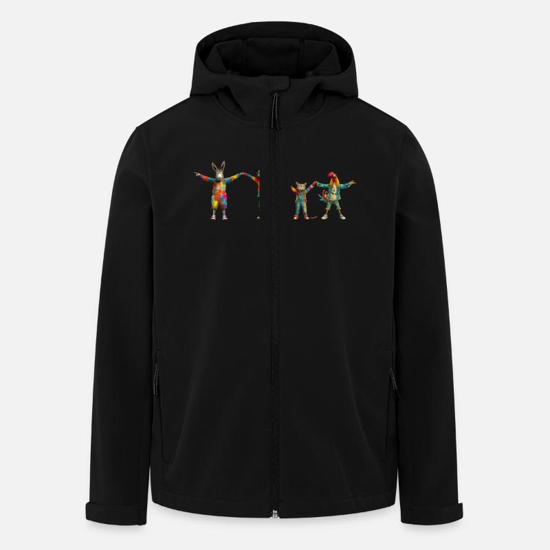 Stadtmusikanten "Team" - Recycelte Männer Softshell-Jacke von Stanley/Stella - Schwarz