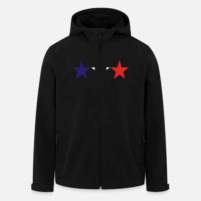 french stars - Men’s Recycled Softshell Jacket by Stanley/Stella - black
