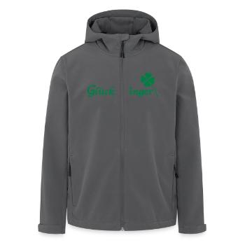 Glücksbringer - Recycelte Männer Softshell-Jacke von Stanley/Stella - Schwarz - Vorne - AI Model Male 185 light (185cm)
