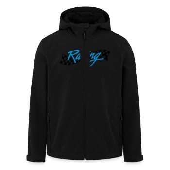 Racing - Recycelte Männer Softshell-Jacke von Stanley/Stella - Schwarz - Vorne - AI Model Male 185 light (185cm)