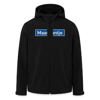 maaskantje - Recycelte Männer Softshell-Jacke von Stanley/Stella - Schwarz - Vorne - AI Model Male 185 light (185cm)