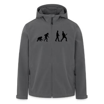 evolution_rocks_032012_a1c - Recycelte Männer Softshell-Jacke von Stanley/Stella - Schwarz - Vorne - AI Model Male 185 light (185cm)