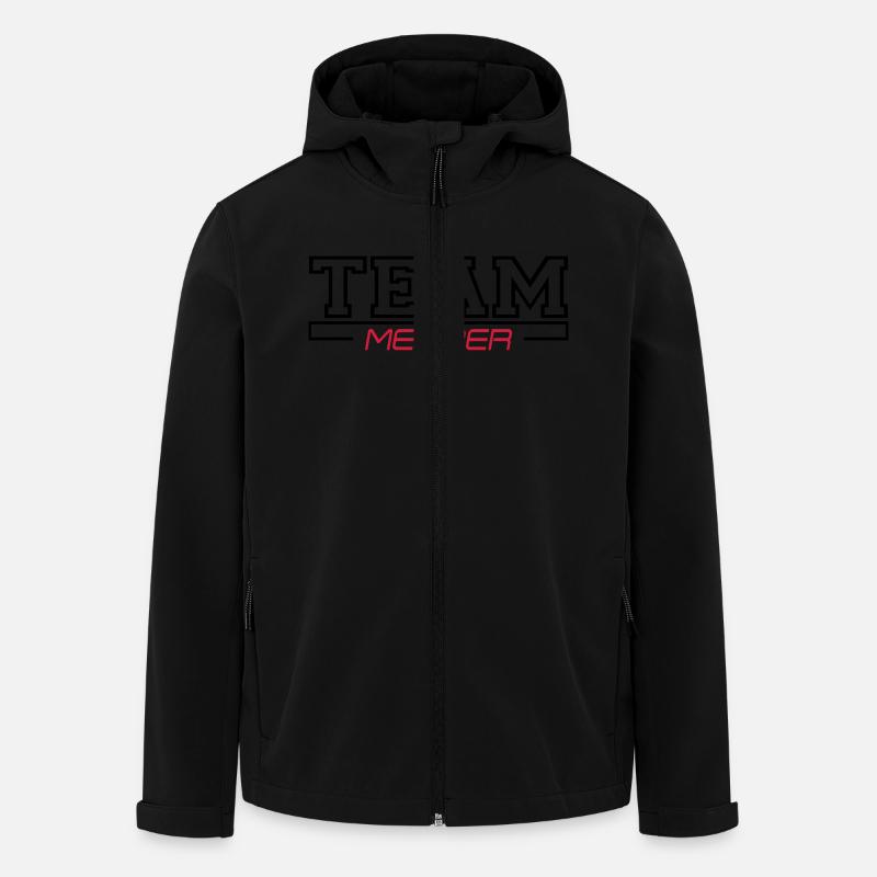 team member - Recycelte Männer Softshell-Jacke von Stanley/Stella - Schwarz
