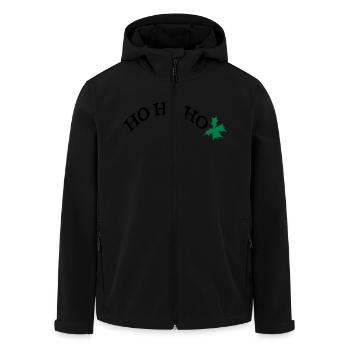 HO HO HO X-MAS Glocke - Recycelte Männer Softshell-Jacke von Stanley/Stella - Schwarz - Vorne - AI Model Male 185 light (185cm)