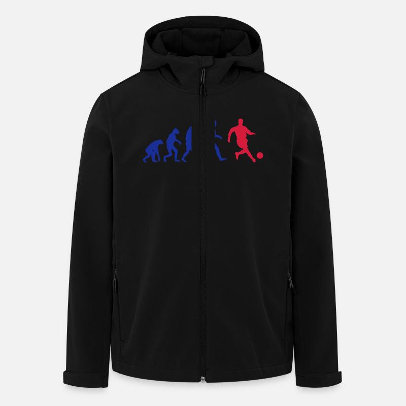 Football Evolution logo - Men’s Recycled Softshell Jacket by Stanley/Stella - black