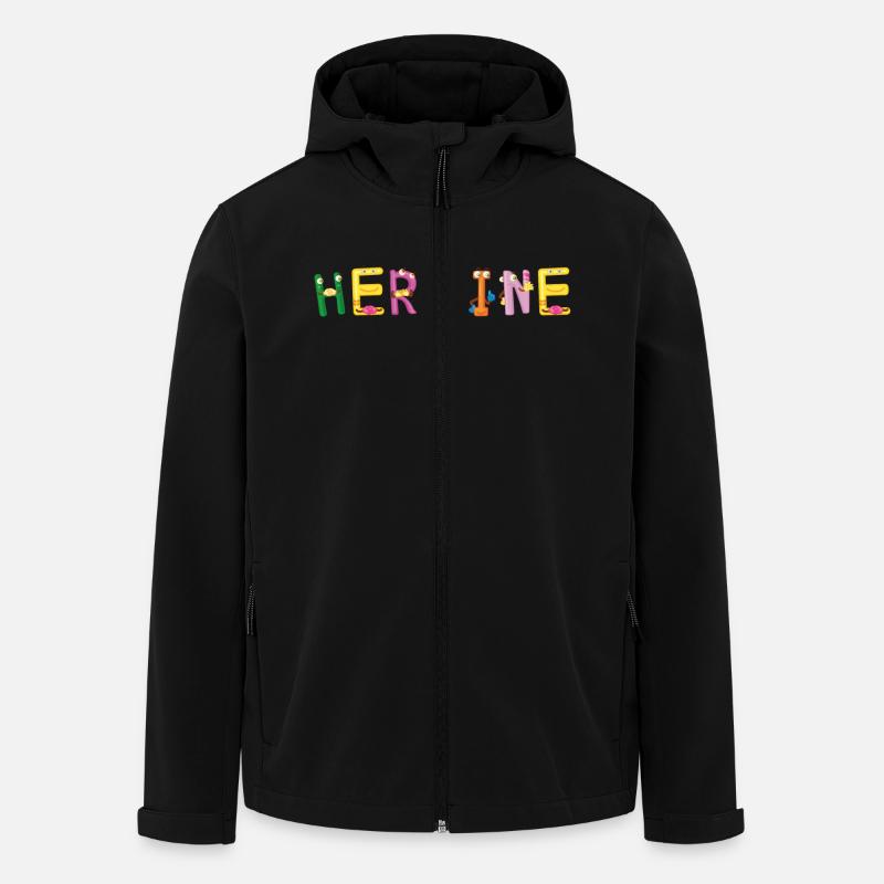 Hermine - Recycelte Männer Softshell-Jacke von Stanley/Stella - Schwarz