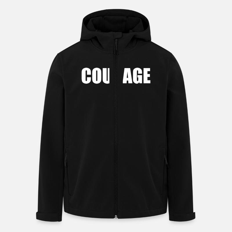 Courage - Men’s Recycled Softshell Jacket by Stanley/Stella - black