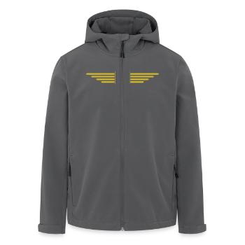 Marokko Rabat Fan Outfit Design T Shirt - Recycelte Männer Softshell-Jacke von Stanley/Stella - Schwarz - Vorne - AI Model Male 185 light (185cm)