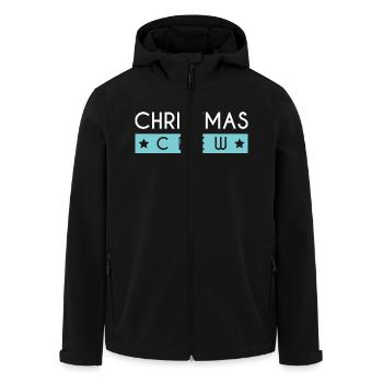 Christmas Crew - Men’s Recycled Softshell Jacket by Stanley/Stella - black - Front - AI Model Male 185 light (185cm)