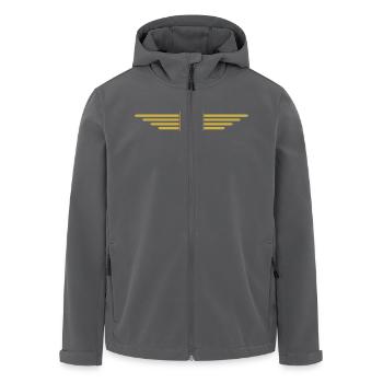 Montenegro Design – Balkan erleben - Recycelte Männer Softshell-Jacke von Stanley/Stella - Schwarz - Vorne - AI Model Male 185 light (185cm)