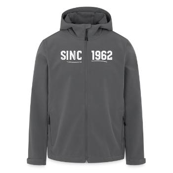 Legendary since 1962 birthday gift 1962 - Men’s Recycled Softshell Jacket by Stanley/Stella - black - Front - AI Model Male 185 light (185cm)