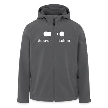 Signe de repos | Sommeil | Paresseux | Fatigué | Drôle - Veste softshell homme en polyester recyclé Stanley/Stella - noir - Devant - AI Model Male 185 light (185cm)