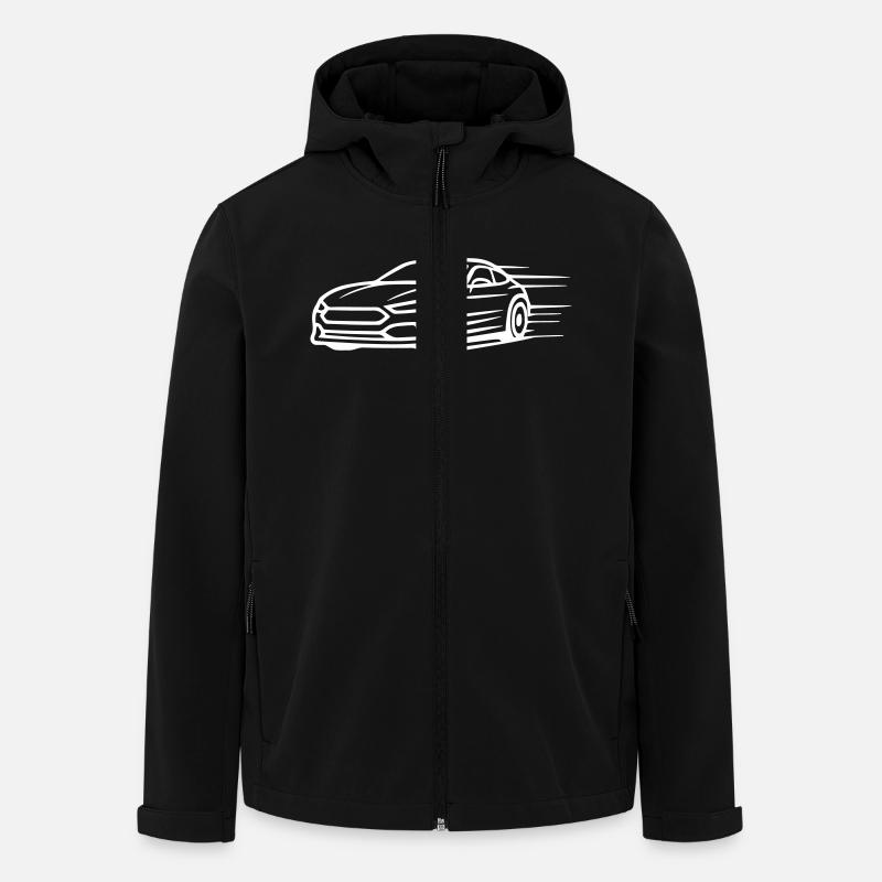 Auto pkw Symbol - Recycelte Männer Softshell-Jacke von Stanley/Stella - Schwarz
