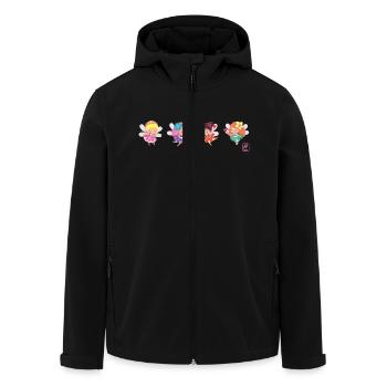 Fees - Veste softshell homme en polyester recyclé Stanley/Stella - noir - Devant - AI Model Male 185 light (185cm)