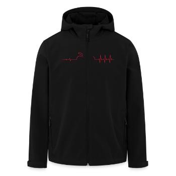 Puls street triple R schattiert - Recycelte Männer Softshell-Jacke von Stanley/Stella - Schwarz - Vorne - AI Model Male 185 light (185cm)