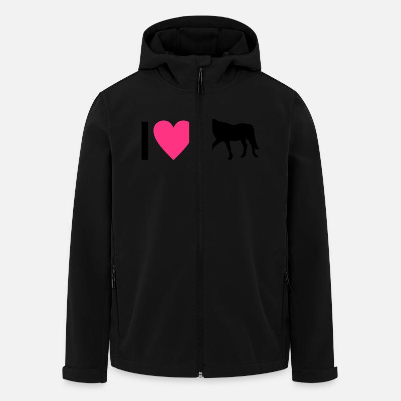 cheval - Veste softshell homme en polyester recyclé Stanley/Stella - noir