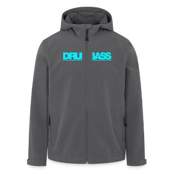 Drum&Bass - Recycelte Männer Softshell-Jacke von Stanley/Stella - Anthrazit - Vorne - AI Model Male 185 light (185cm)