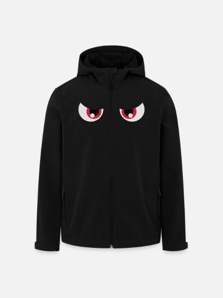 lustiges Gesicht - Recycelte Männer Softshell-Jacke von Stanley/Stella - Schwarz