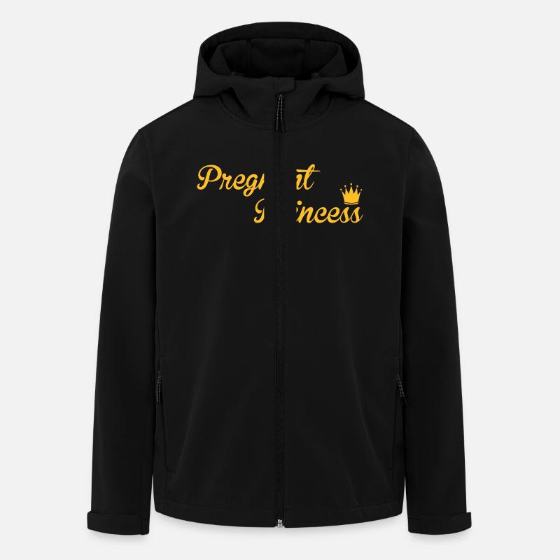 Pregnant Princess - Veste softshell homme en polyester recyclé Stanley/Stella - noir