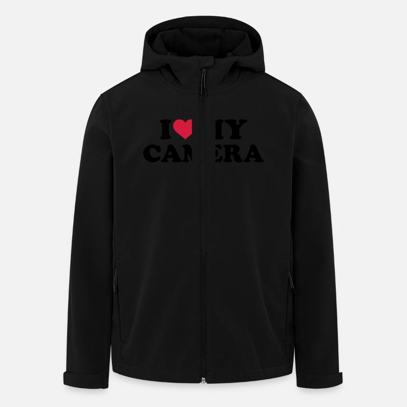 I love my Camera - Men’s Recycled Softshell Jacket by Stanley/Stella - black