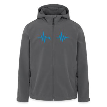 Anchor - Men’s Recycled Softshell Jacket by Stanley/Stella - black - Front - AI Model Male 185 light (185cm)