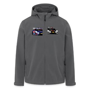 Racecar - Recycelte Männer Softshell-Jacke von Stanley/Stella - Schwarz - Vorne - AI Model Male 185 light (185cm)