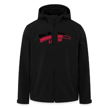big_brother_loading_002 - Men’s Recycled Softshell Jacket by Stanley/Stella - black - Front - AI Model Male 185 light (185cm)