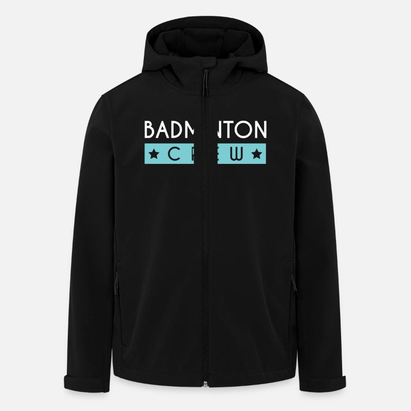 Équipe de badminton - Veste softshell homme en polyester recyclé Stanley/Stella - noir