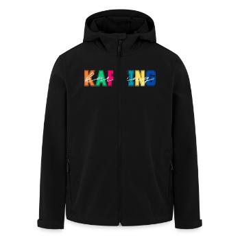 Karting Colors - Karting Lover Gift - Men’s Recycled Softshell Jacket by Stanley/Stella - black - Front - AI Model Male 185 light (185cm)