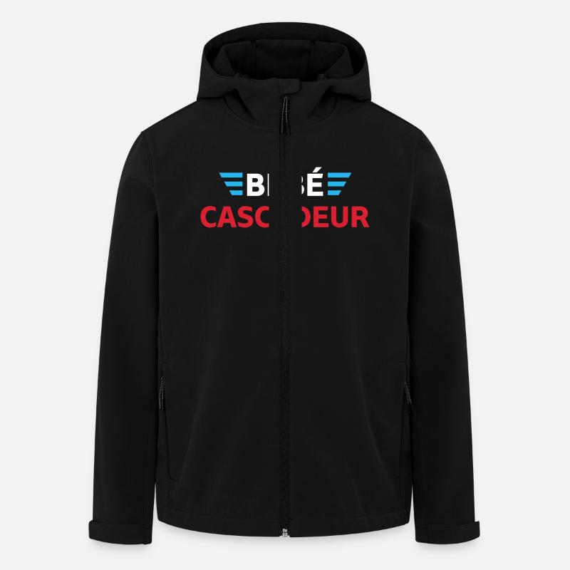 Bébé cascadeur - cadeau bébé - Veste softshell homme en polyester recyclé Stanley/Stella - noir