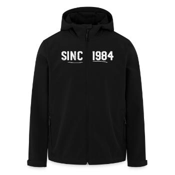 Legendär seit 1984 geburtstagsgeschenk 1984 - Recycelte Männer Softshell-Jacke von Stanley/Stella - Schwarz - Vorne - AI Model Male 185 light (185cm)