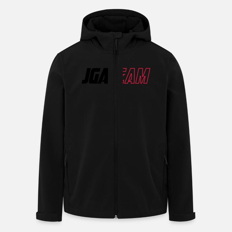 Jga Team Junggesellenabschied - Recycelte Männer Softshell-Jacke von Stanley/Stella - Schwarz