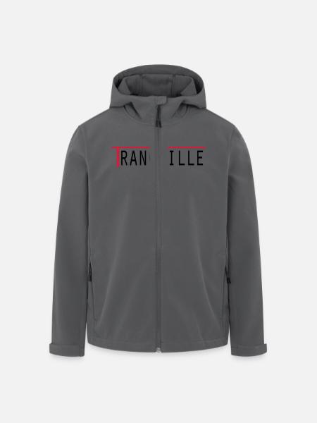 Tranquille - Veste softshell homme en polyester recyclé Stanley/Stella - noir