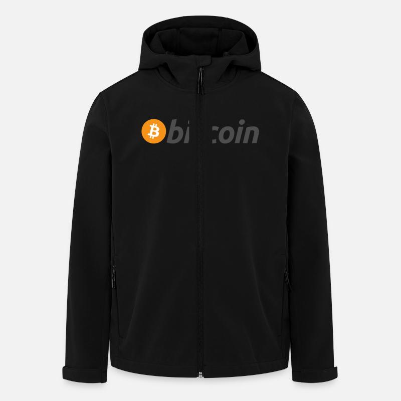 Bitcoin - Veste softshell homme en polyester recyclé Stanley/Stella - noir