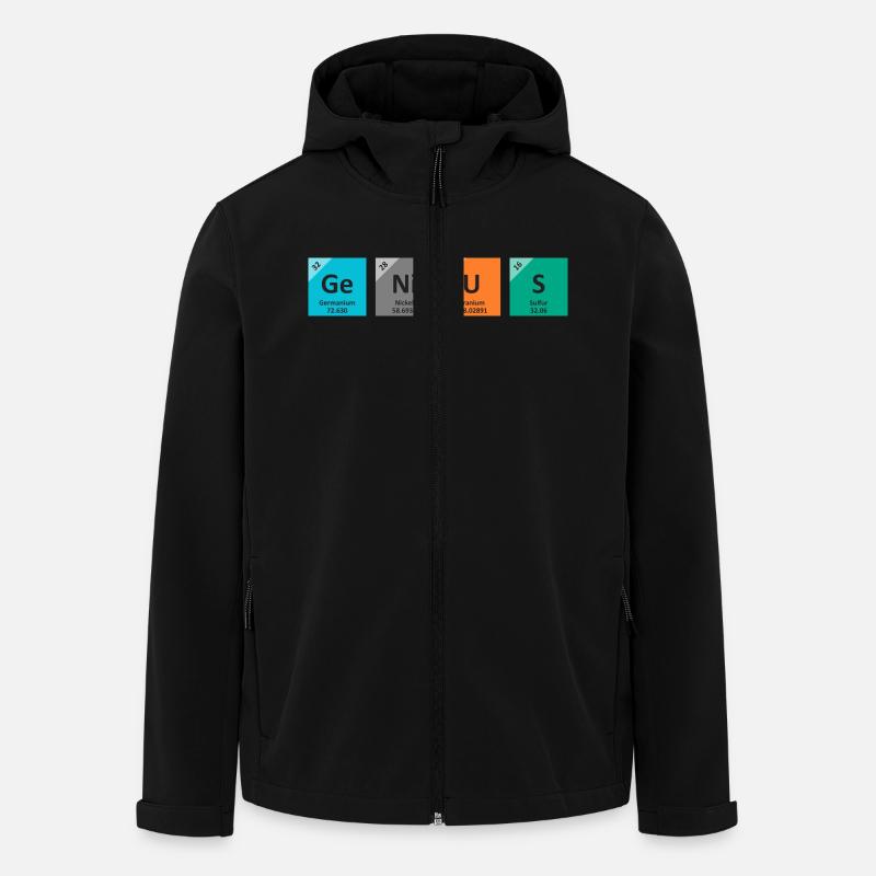 génie - Veste softshell homme en polyester recyclé Stanley/Stella - noir