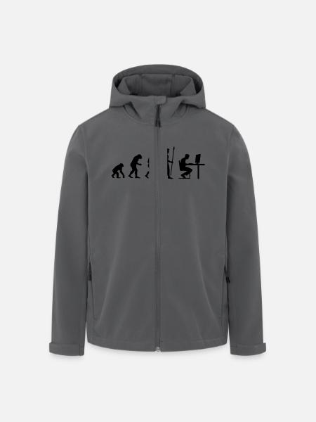 evolution_pc_gamer2 - Recycelte Männer Softshell-Jacke von Stanley/Stella - Schwarz