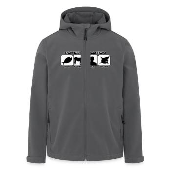 poker evolution - Veste softshell homme en polyester recyclé Stanley/Stella - charbon - Devant - AI Model Male 185 light (185cm)