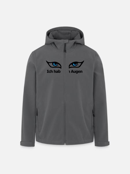 I also EYES - Men’s Recycled Softshell Jacket by Stanley/Stella - black