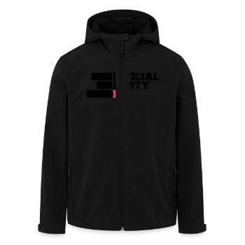 Official Party DJ - Men’s Recycled Softshell Jacket by Stanley/Stella - black - Front - AI Model Male 185 light (185cm)